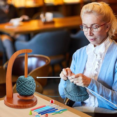 Ξύλινη μαγνητική βάση για νήματα | KNITKARCA