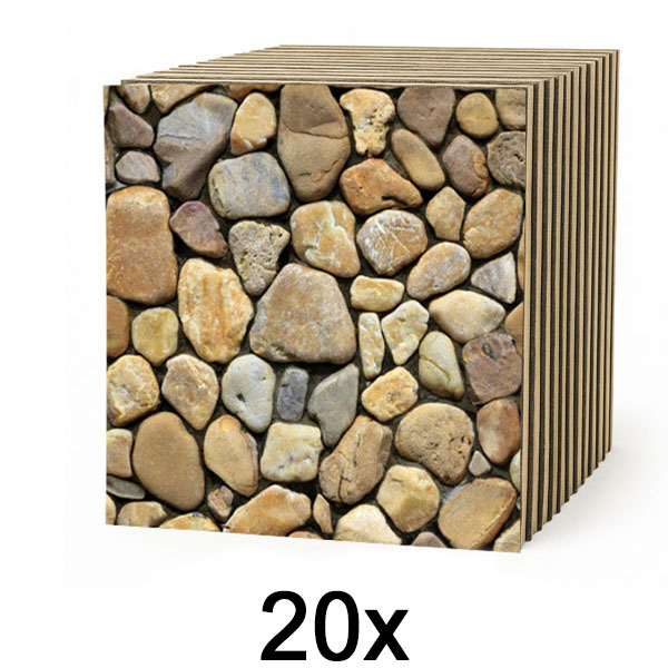 2x Ταπετσαρία 3D απομίμηση πέτρας (10 τμχ) | STONEBLOCKS