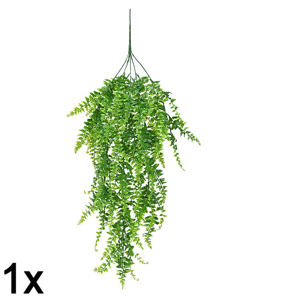 1x Τεχνητή κρεμαστή φτέρη (80 εκ.) | FERNY