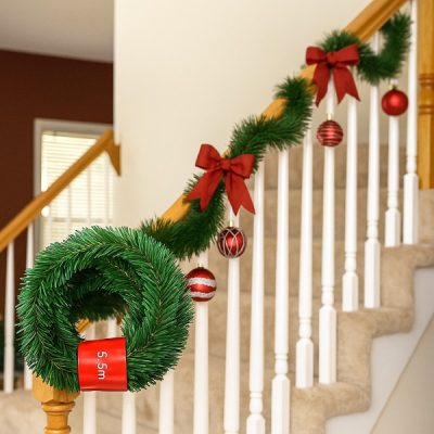 Χριστουγεννιάτικη τεχνητή γιρλάντα πεύκου (5.5m) | HOLIPINE